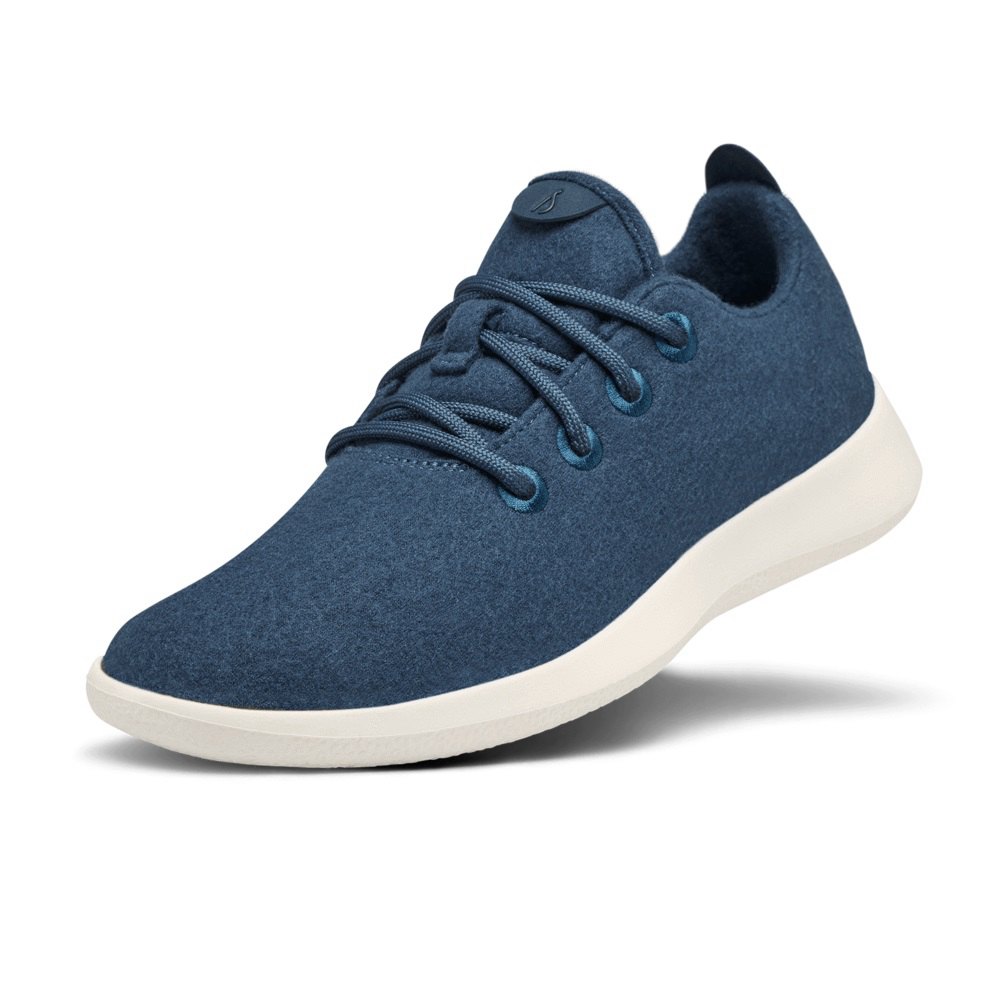 Allbirds Women's Sneakers Navy - Wool Runners - 52179GXYK